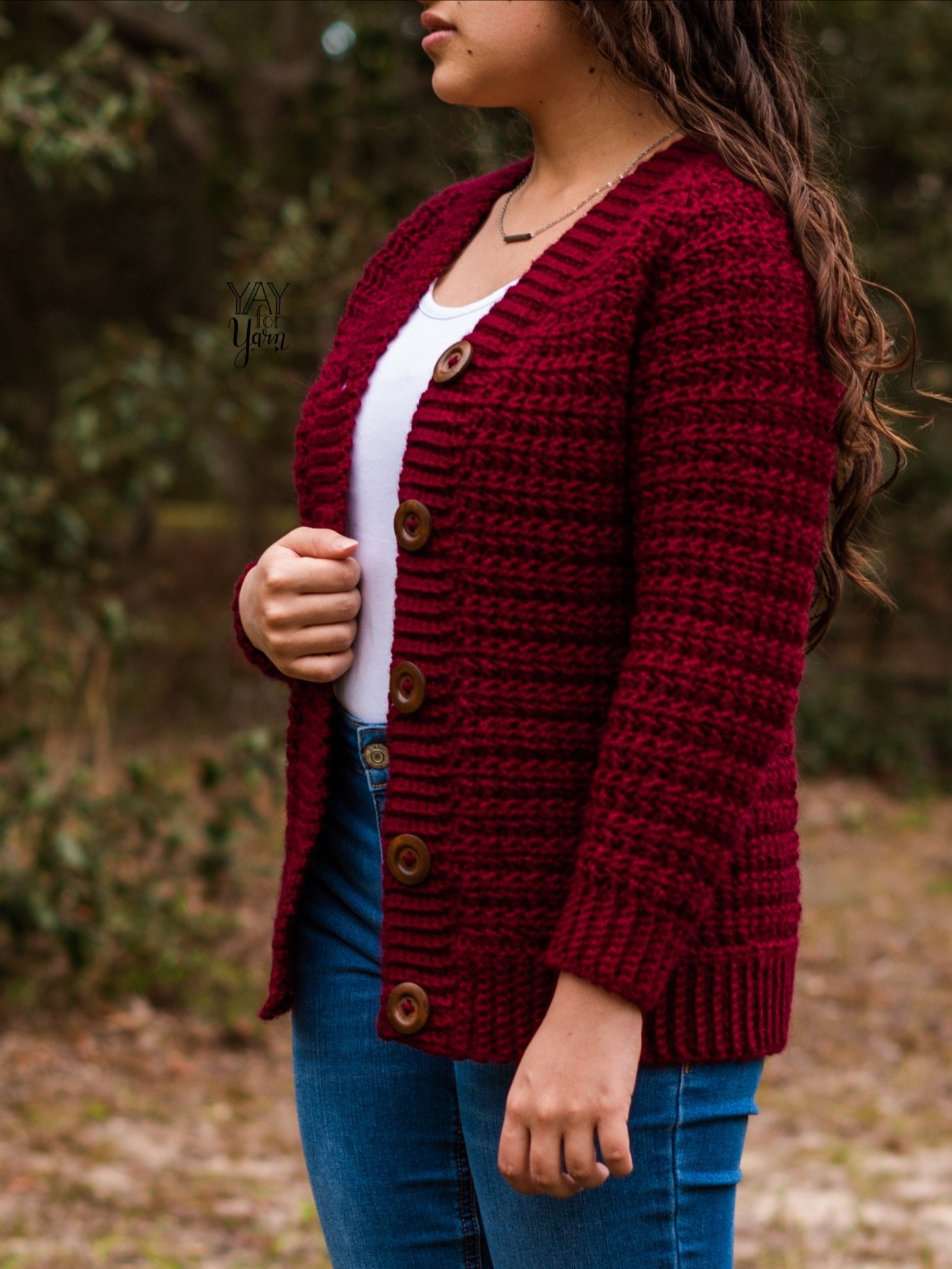 Crimson Cardigan - Women's Sweater - PDF Crochet Pattern & Video Tutorial product image (9)