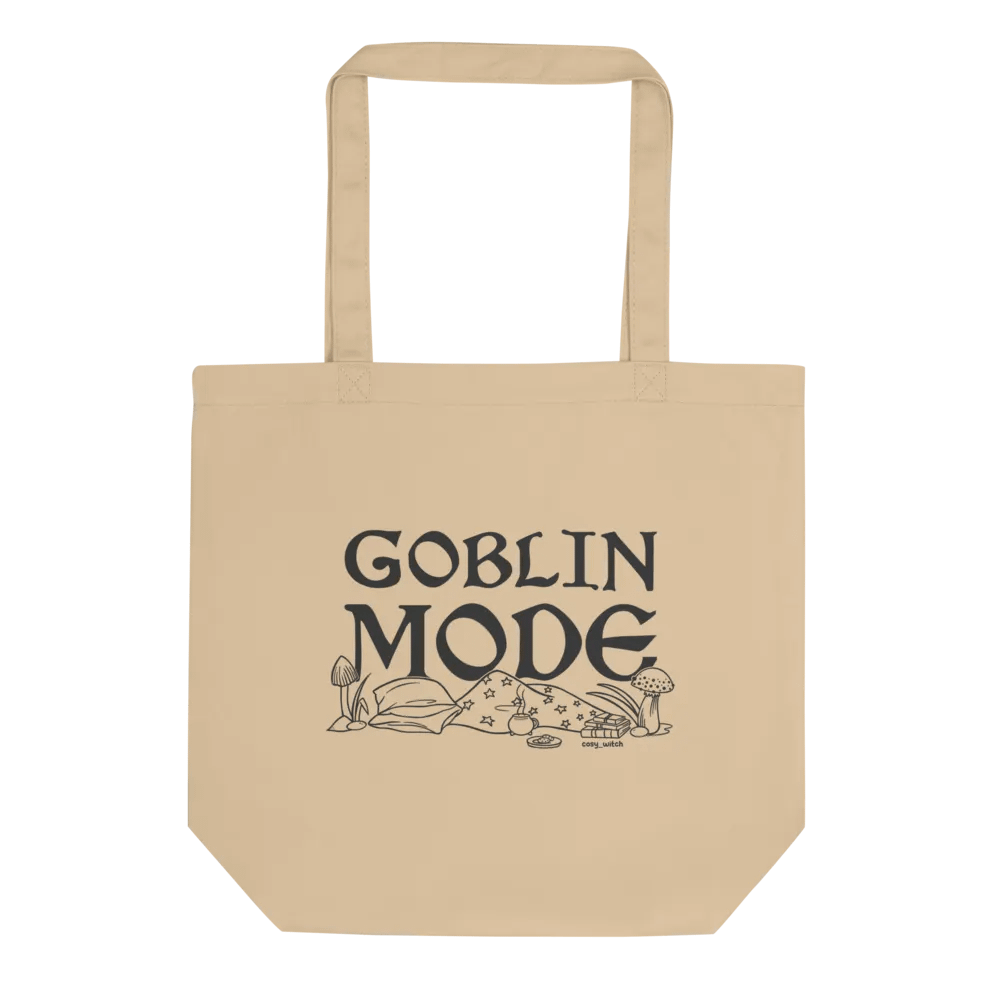 Goblin Mode Eco Cotton Tote Bag -Natural product image (1)