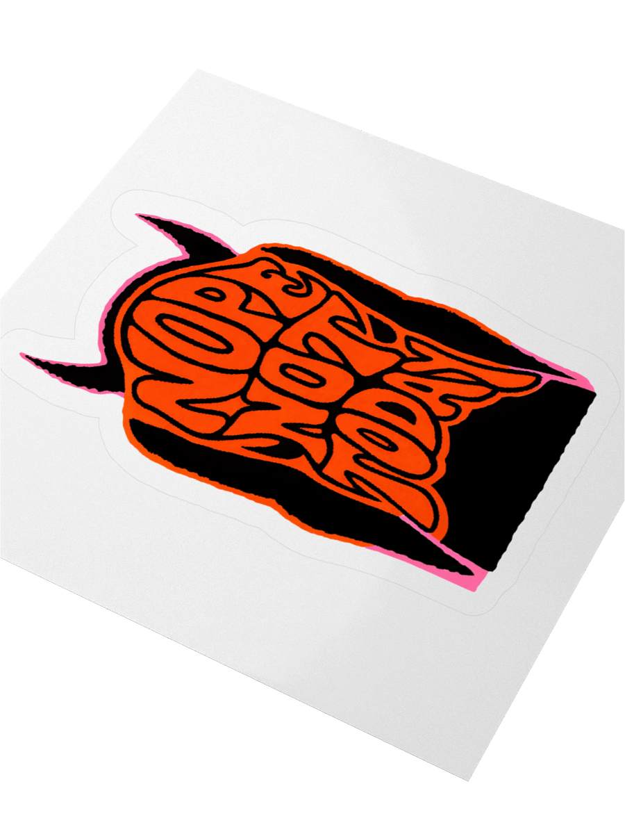 Devil 'NOPE NOT TODAY' Sticker product image (3)