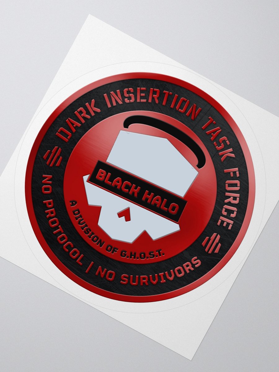 Black Halos Metallic Sticker product image (1)