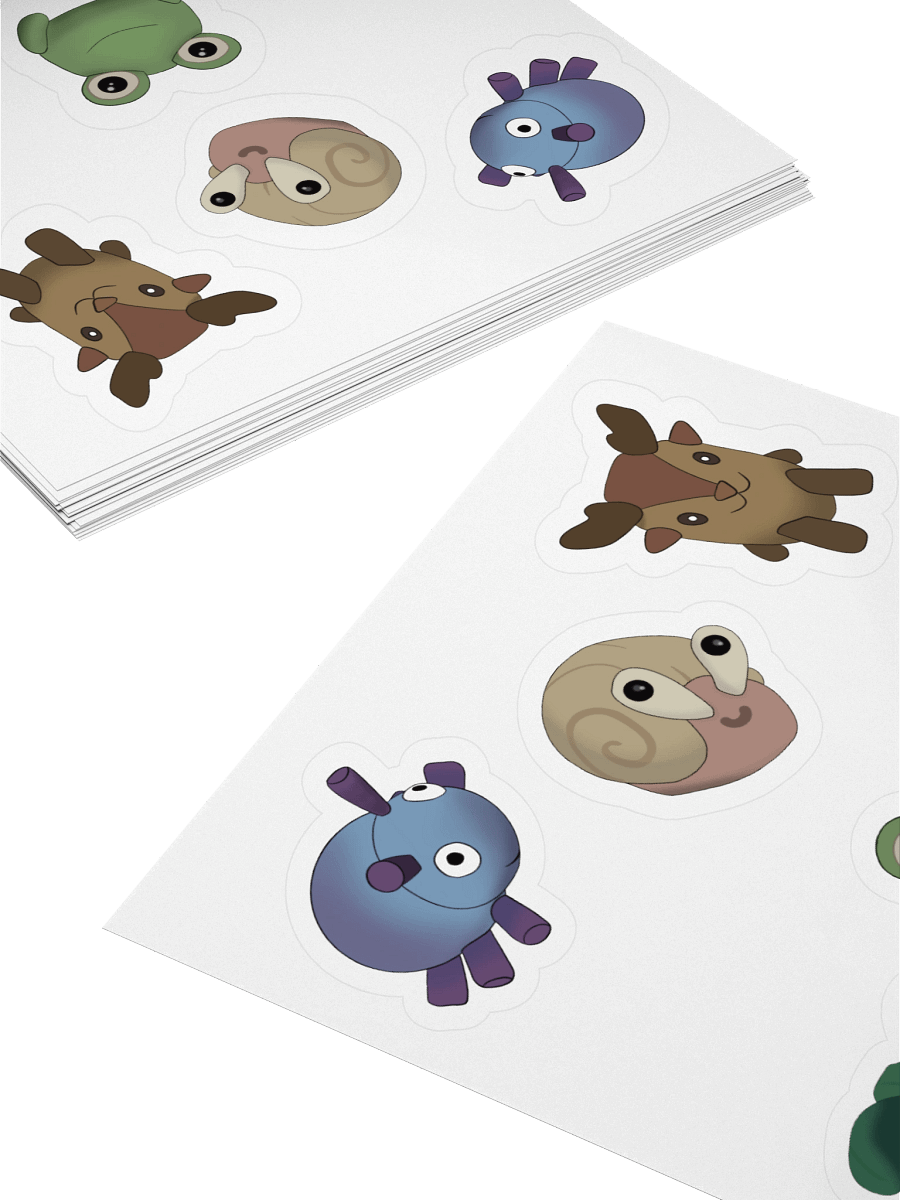 Lil Plushies Sticker Set – Palia-Inspired Cute Collectibles product image (4)