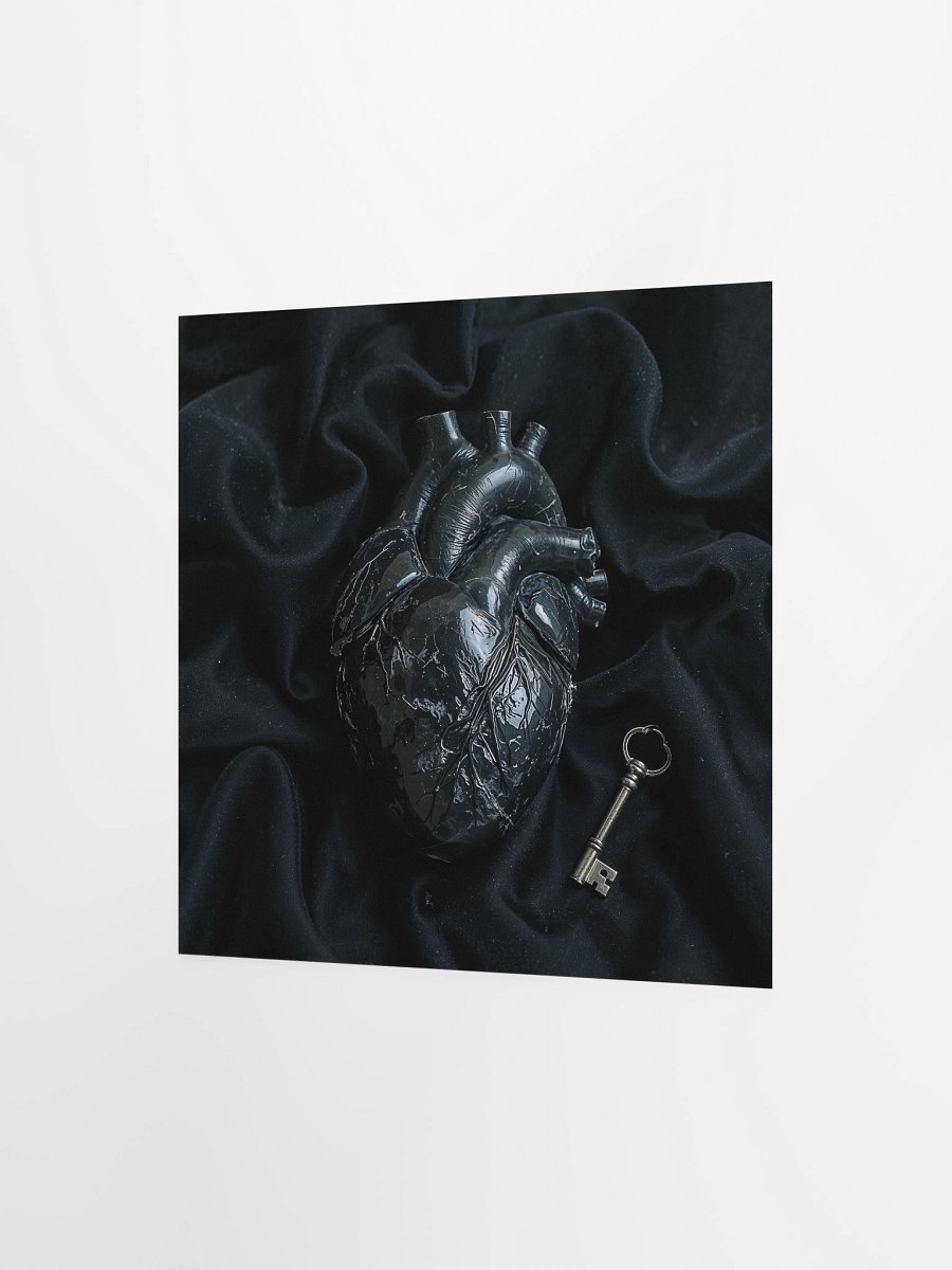 The Heart Locked in Obsidian Matte Poster product image (8)