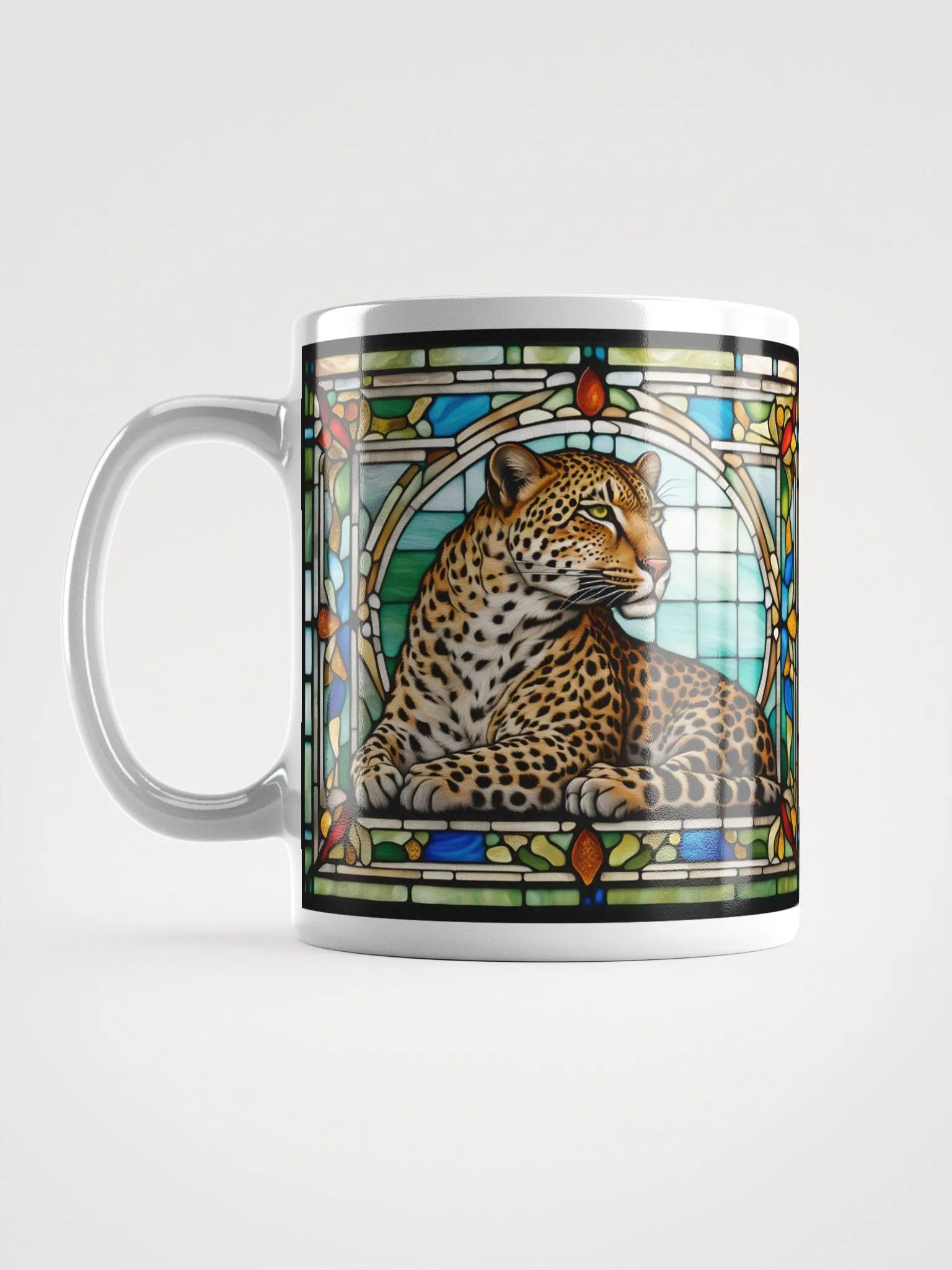 #003 Handsome Leopold - Stained Glass Mug product image (6)