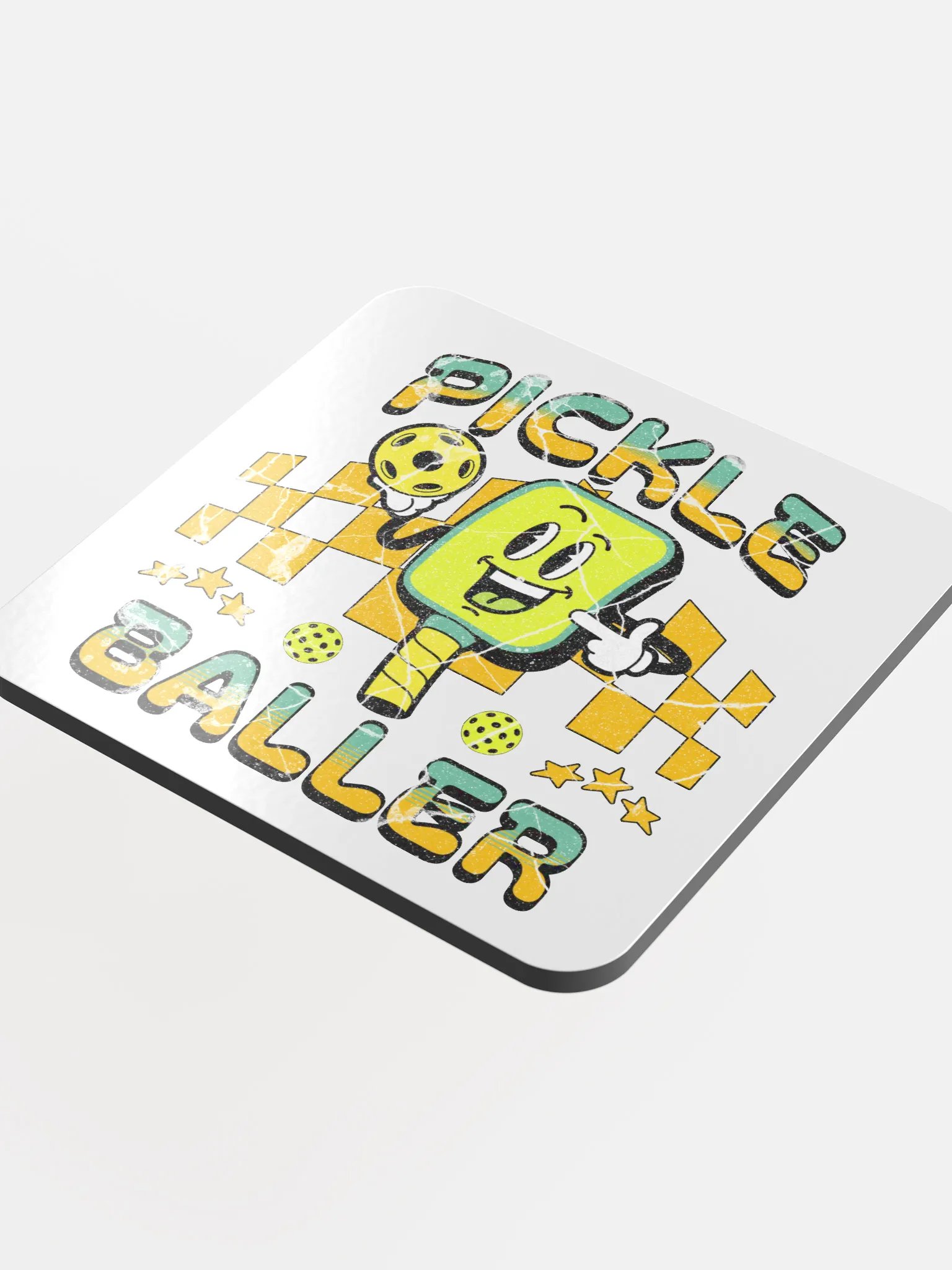 Pickle Baller Pickleball Funky Coaster product image (1)