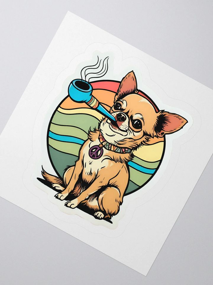 High Chihuahua Kiss Cut Sticker product image (5)