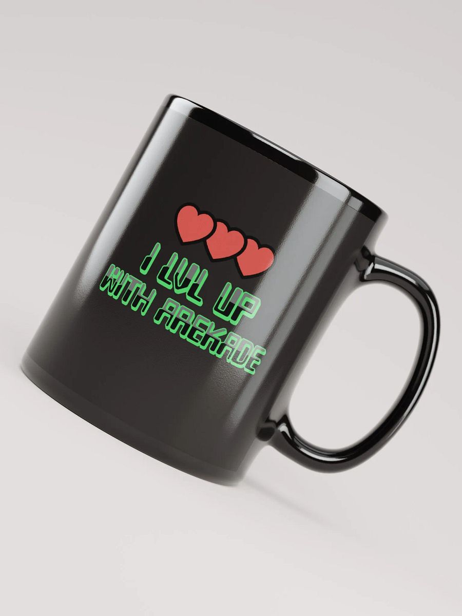 LVL UP Black Glossy Mug product image (5)