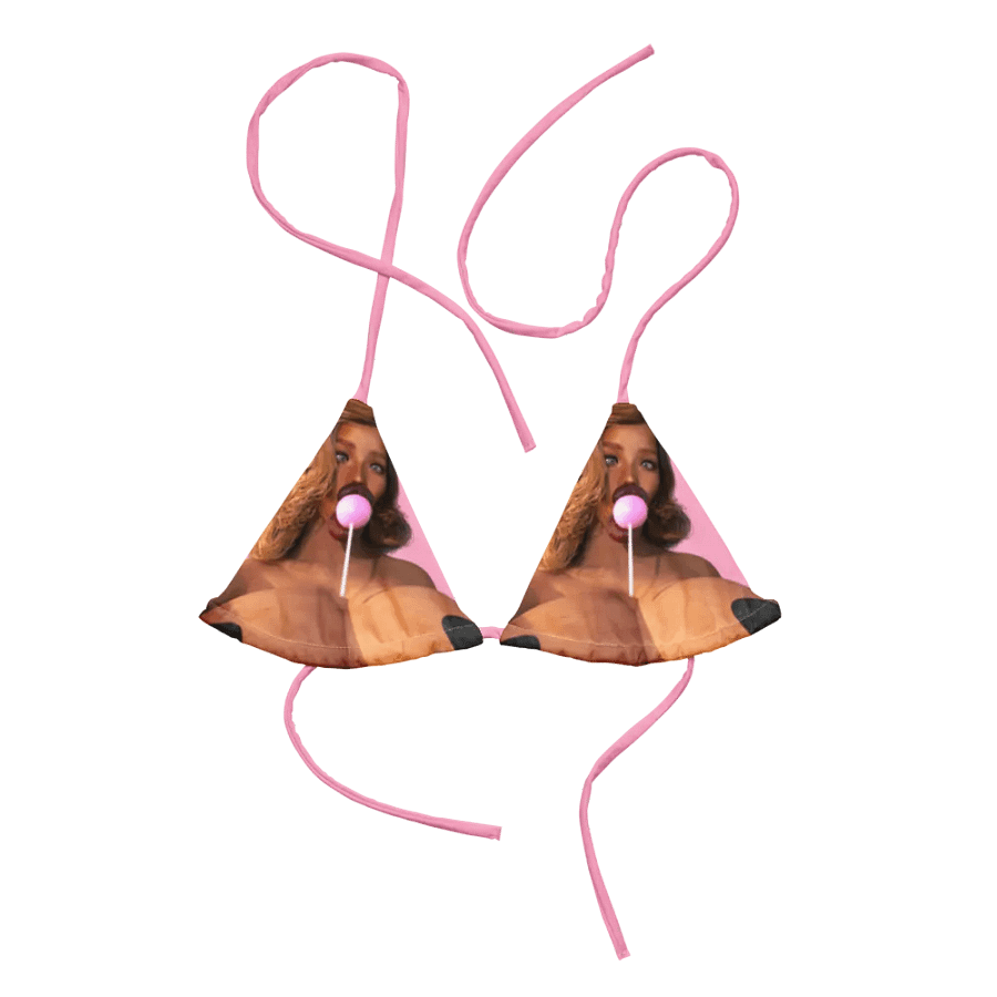 Plastic like candy bikini top product image (4)