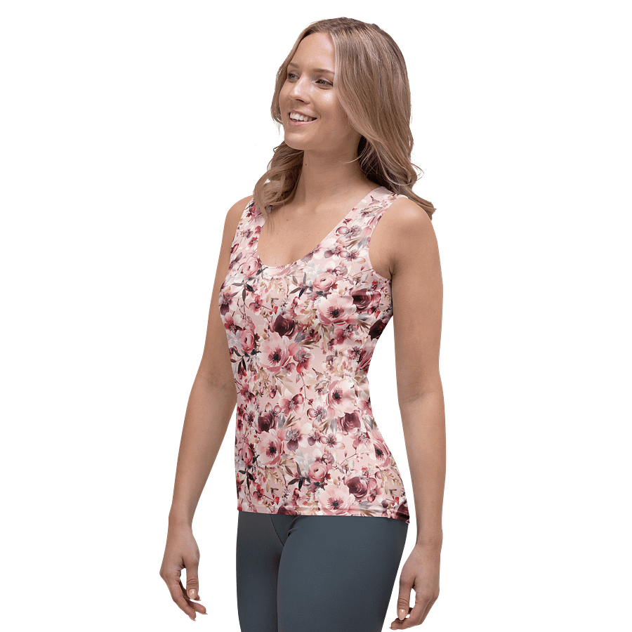 Pink Roses Garden Tank Top product image (3)