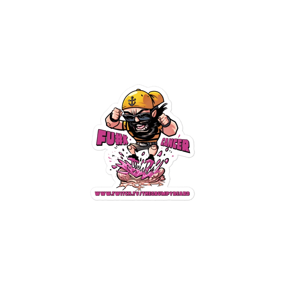 FU#K CANCER STOMP! Die-Cut Magnets product image (1)