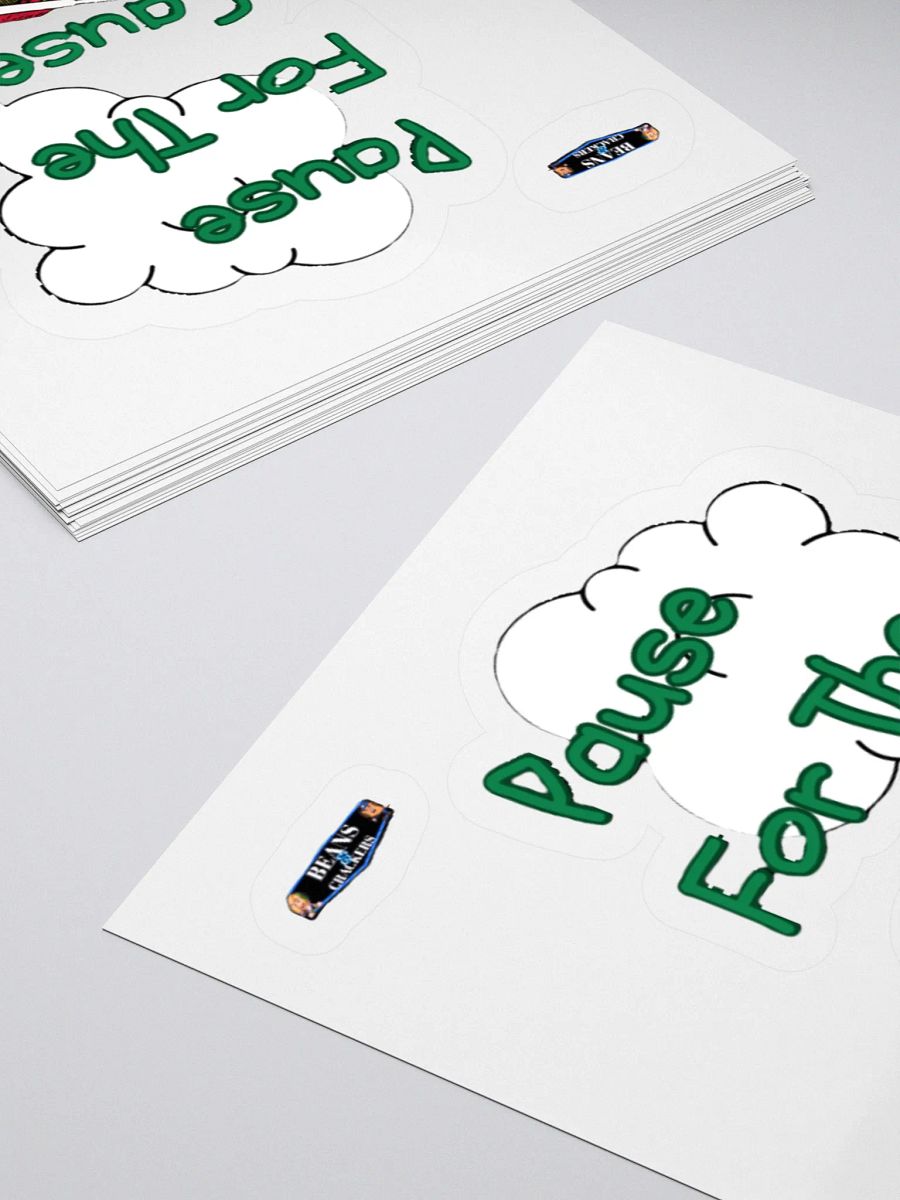 Pause For The Cause Kiss Cut Stickers product image (11)