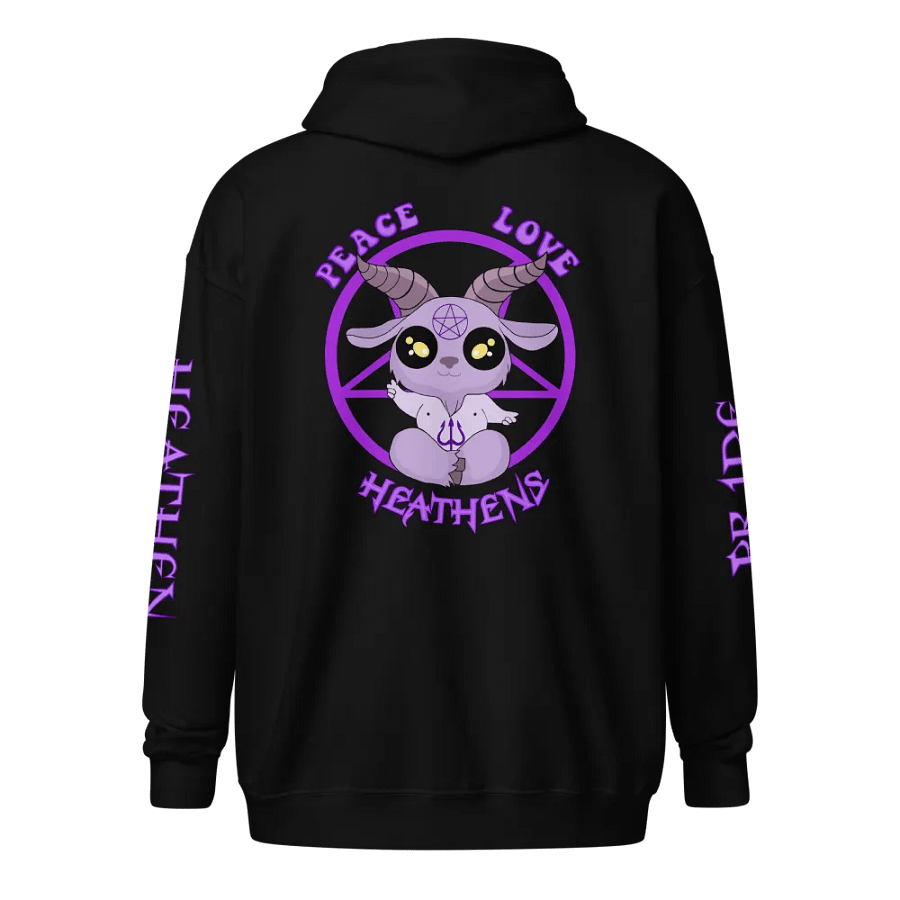 Entice's Heathen Zip Hoodie - Purple product image (1)