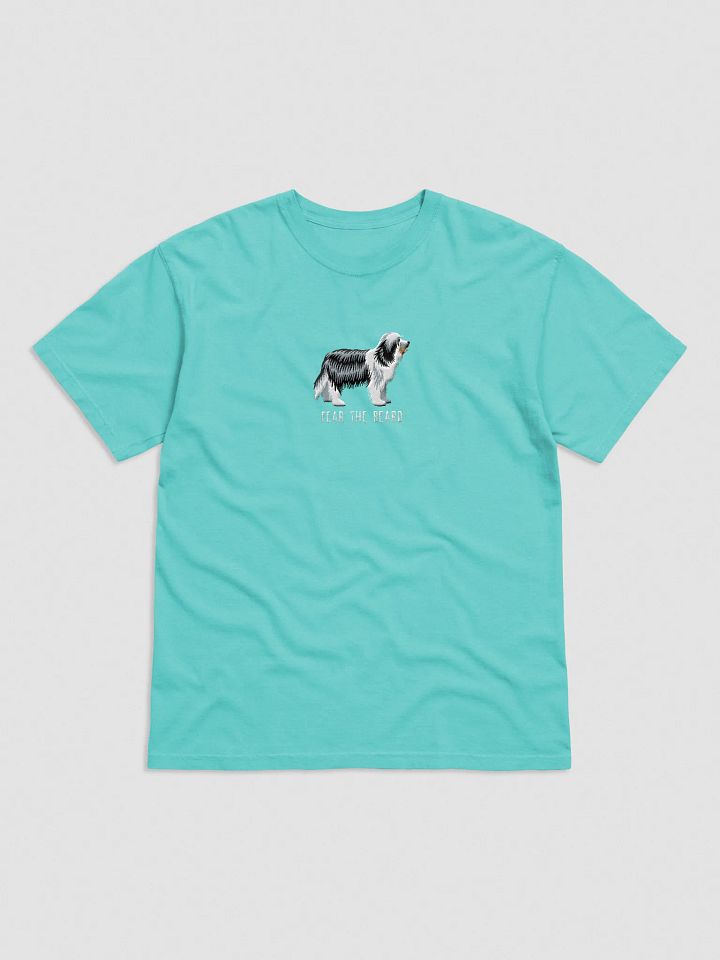 Fear the Beard T-Shirt(Embroidered) of a Bearded Collie product image (25)
