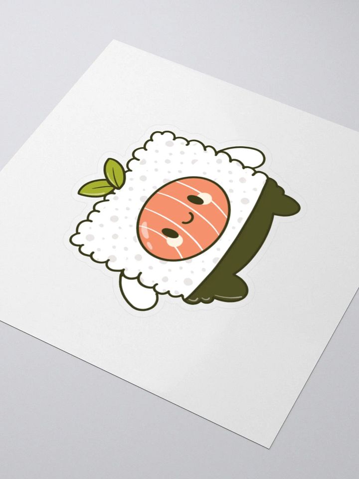Cute Kawaii Sushi Cube Kiss Cut Sticker product image (1)