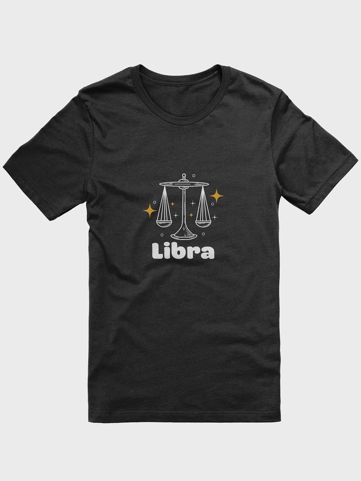 Libra Scales T-shirt - White Writing product image (1)