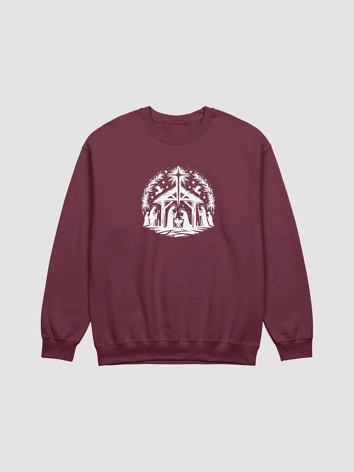 Glorious Manger Scene Crewneck Sweatshirt product image (18)