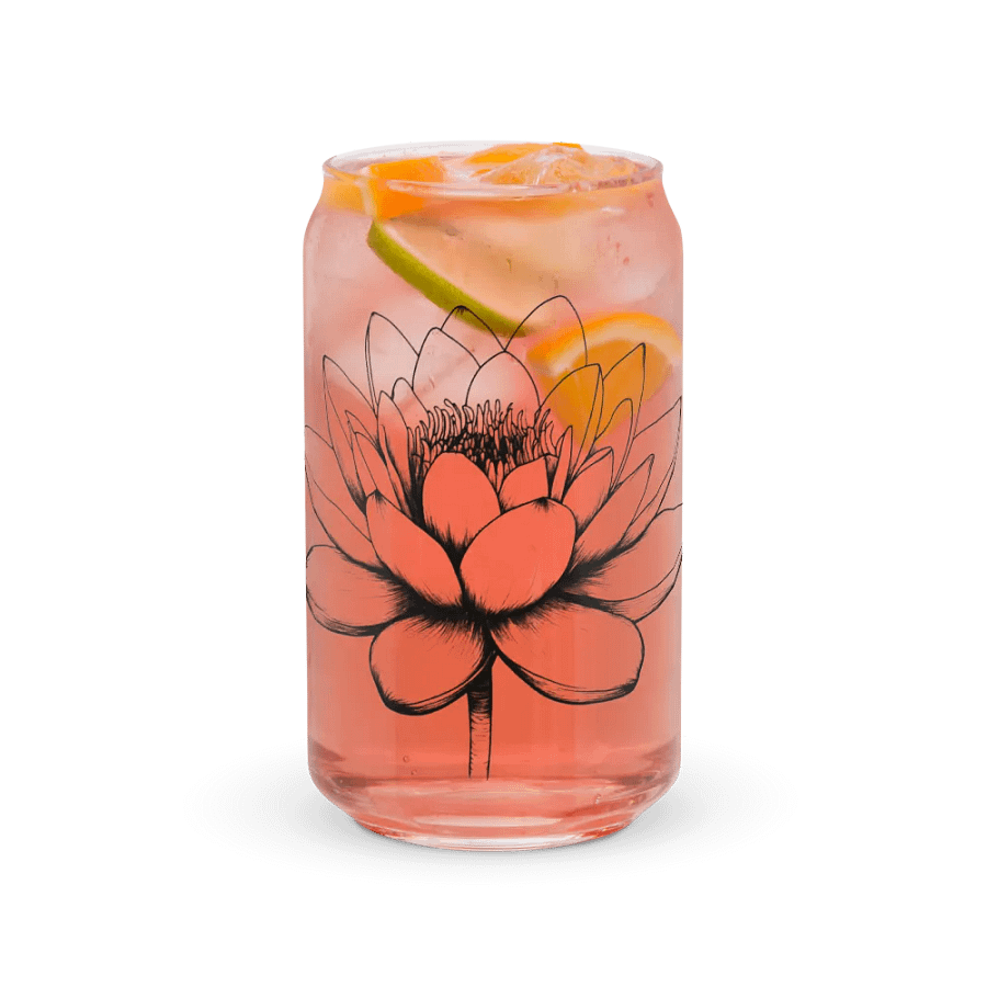 Water Lily Can-Shaped Glassware product image (7)