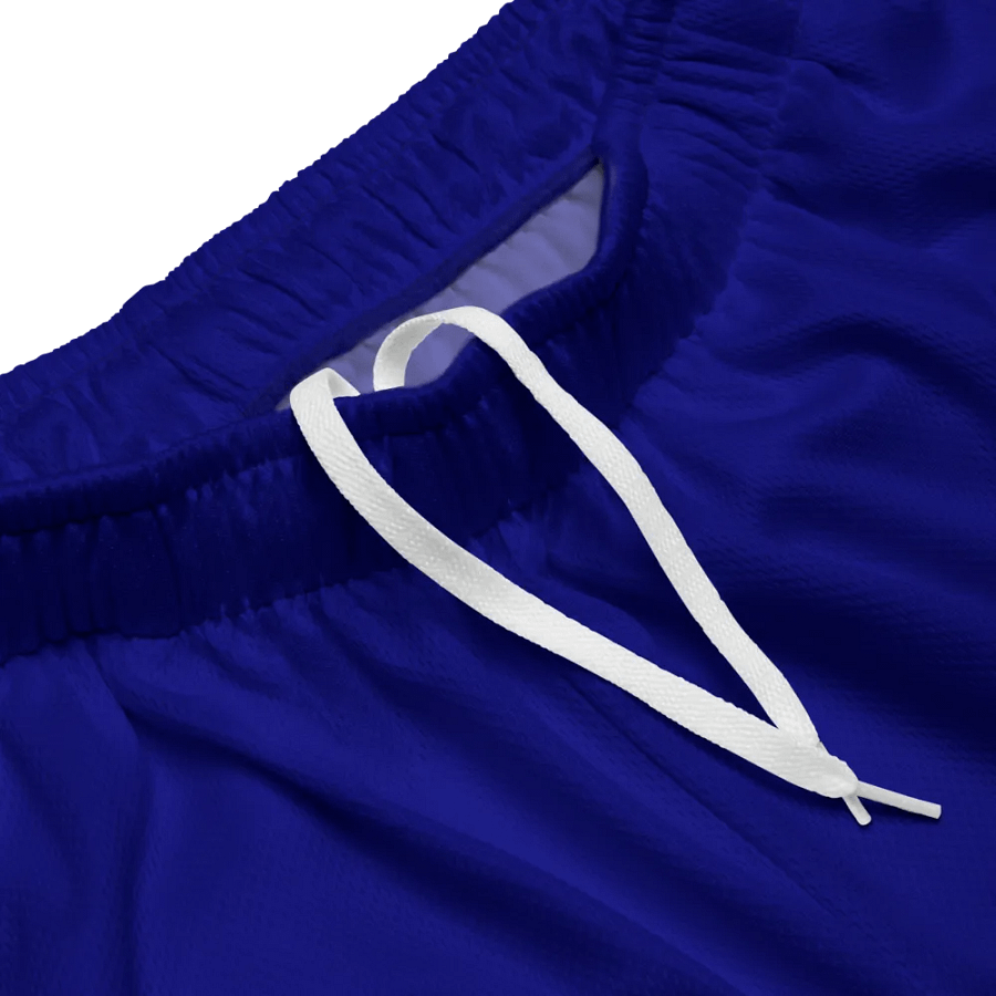 Plain Color Navy Blue Mesh Shorts product image (4)