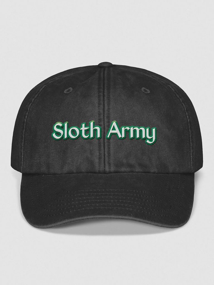 Sloth Army Vintage Baseball Cap product image (2)