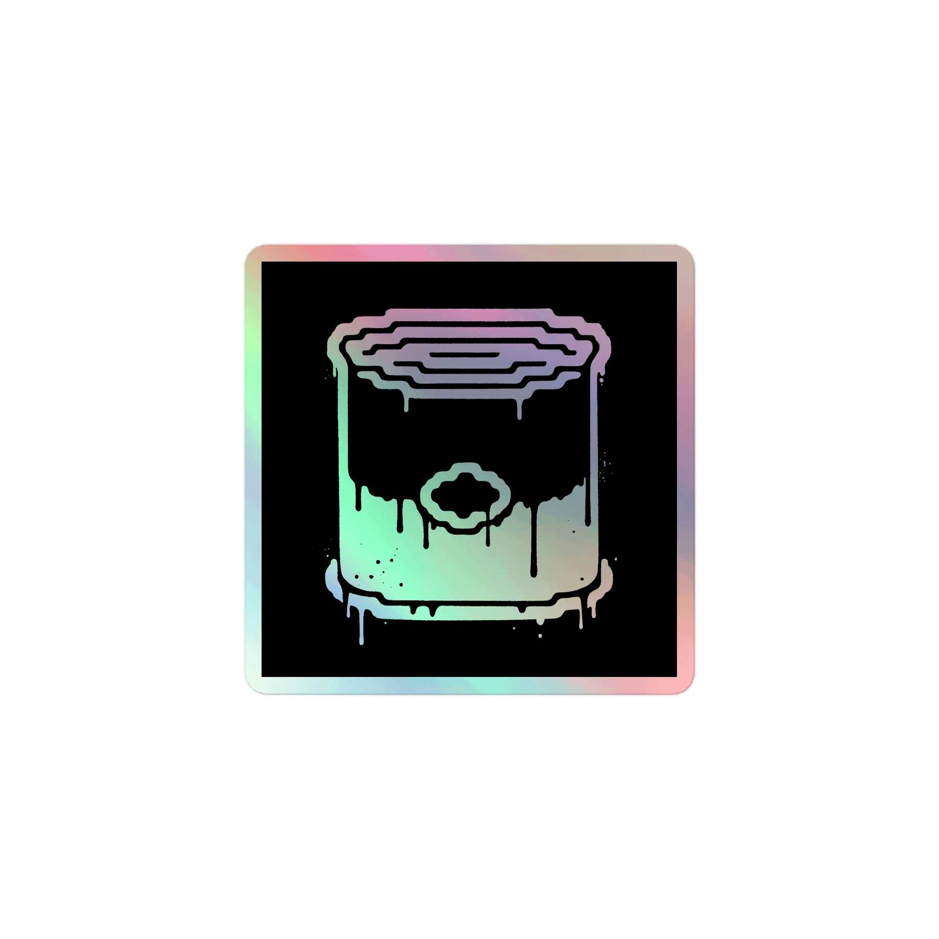 "Paint Drip" Holographic Sticker product image (1)