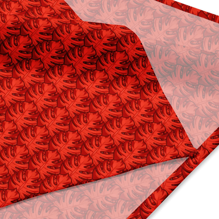 Red Monstera Bandana product image (1)