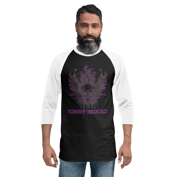 Jonny Brocko Skull Logo Baseball Tee product image (12)