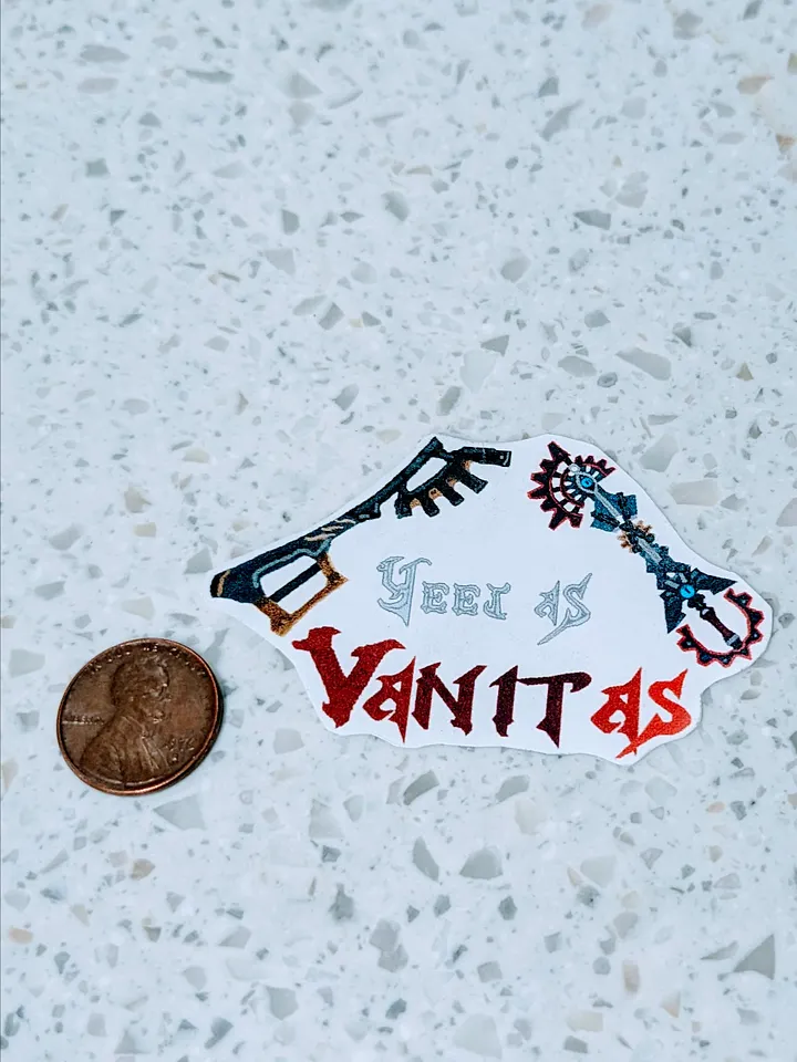 Kingdom Hearts - Yeet As Vanitas - Gloss Pixel Art Sticker product image (1)