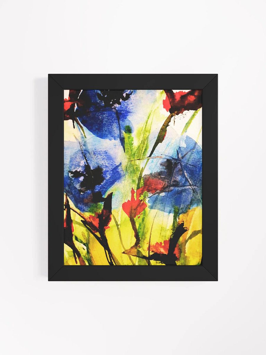 blue water colour flowers, original painting by the artist product image (4)