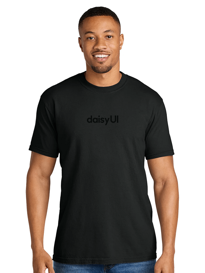 daisyUI black t-shirt product image (1)