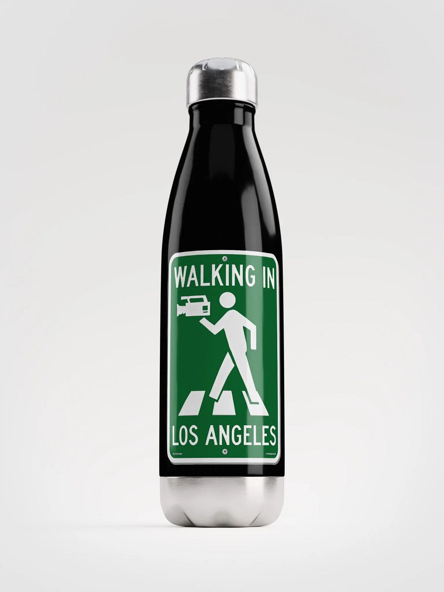 Walking in LA – Stainless Steel Water Bottle Vintage Print Edition product image (1)