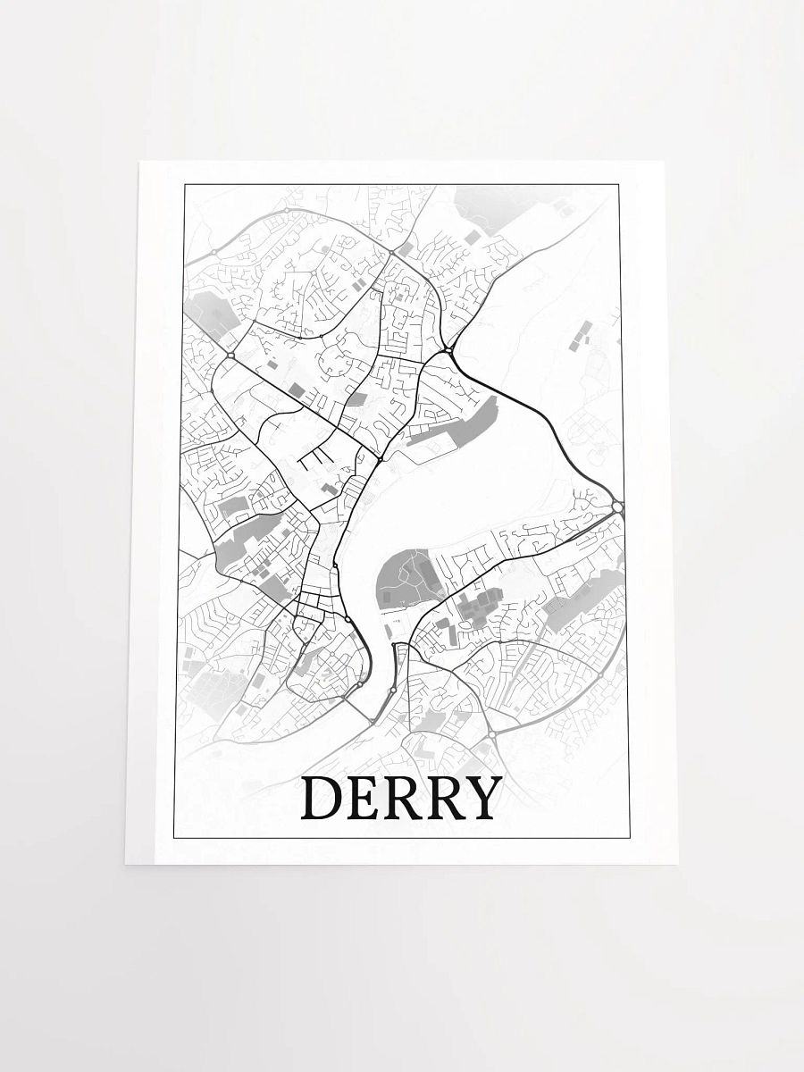 Derry, Northern Ireland, city map print product image (19)