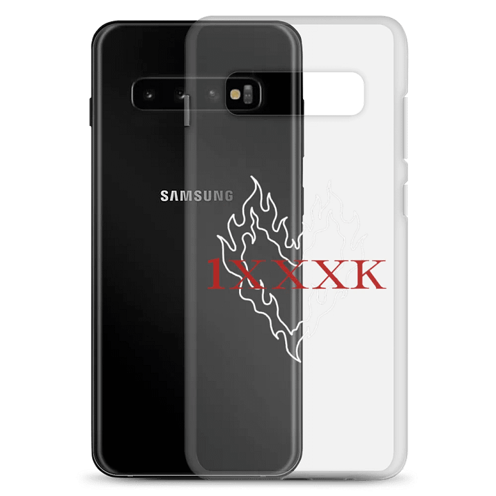 Fiery White Heart Clear Phone Case S product image (8)