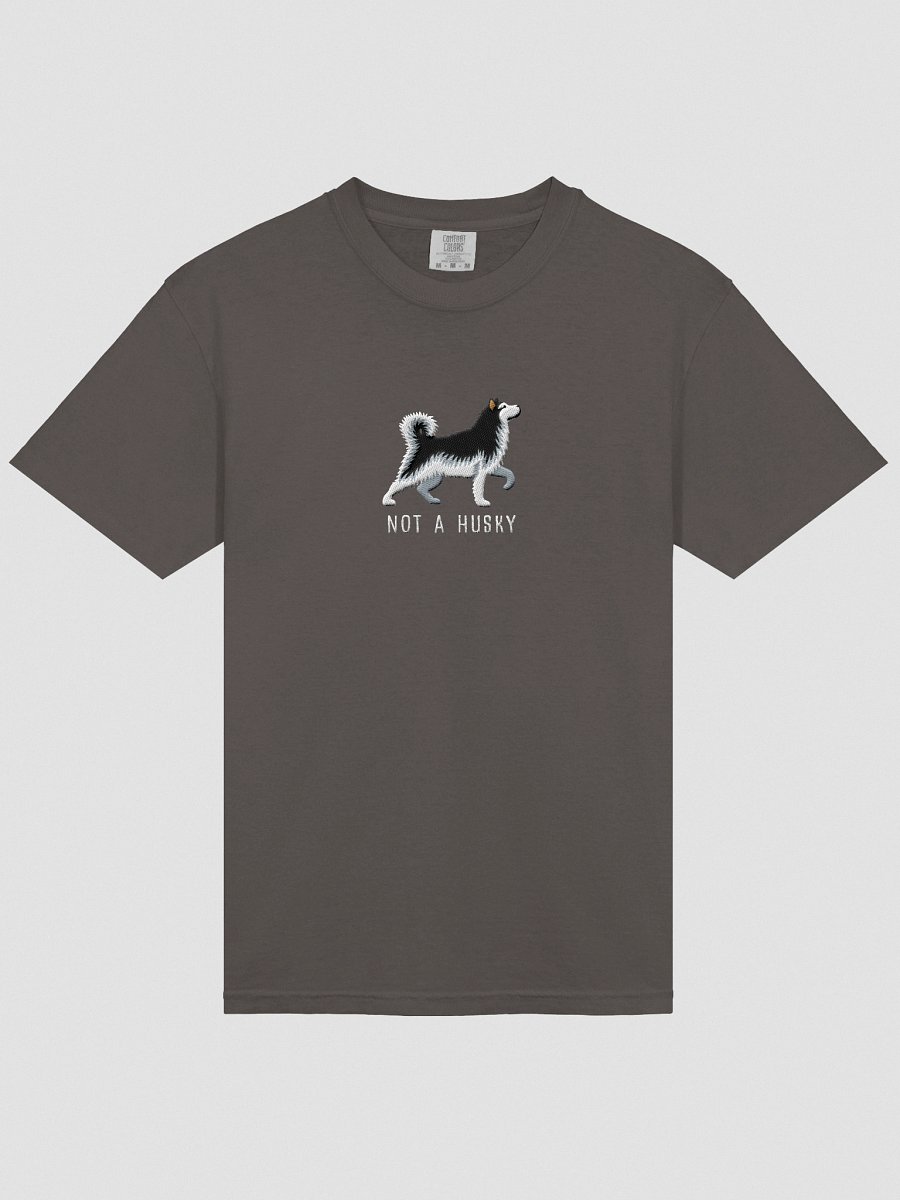 Not a Husky T-Shirt(Embroidered) of an Alaskan Malamute(Black & White) product image (16)