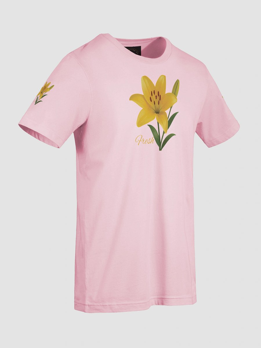 Fresh Yellow Lily Flower – Botanical Floral Graphic Tee product image (49)
