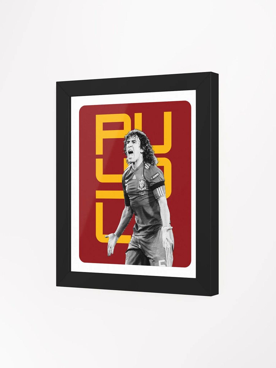 Carles Puyol BW Spain Name Art Framed Print product image (3)