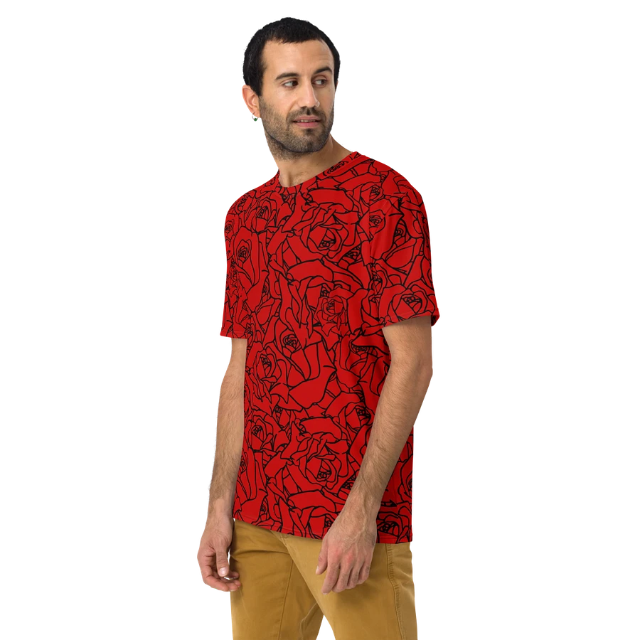 Loads of Roses · red-black crew neck t-shirt product image (32)