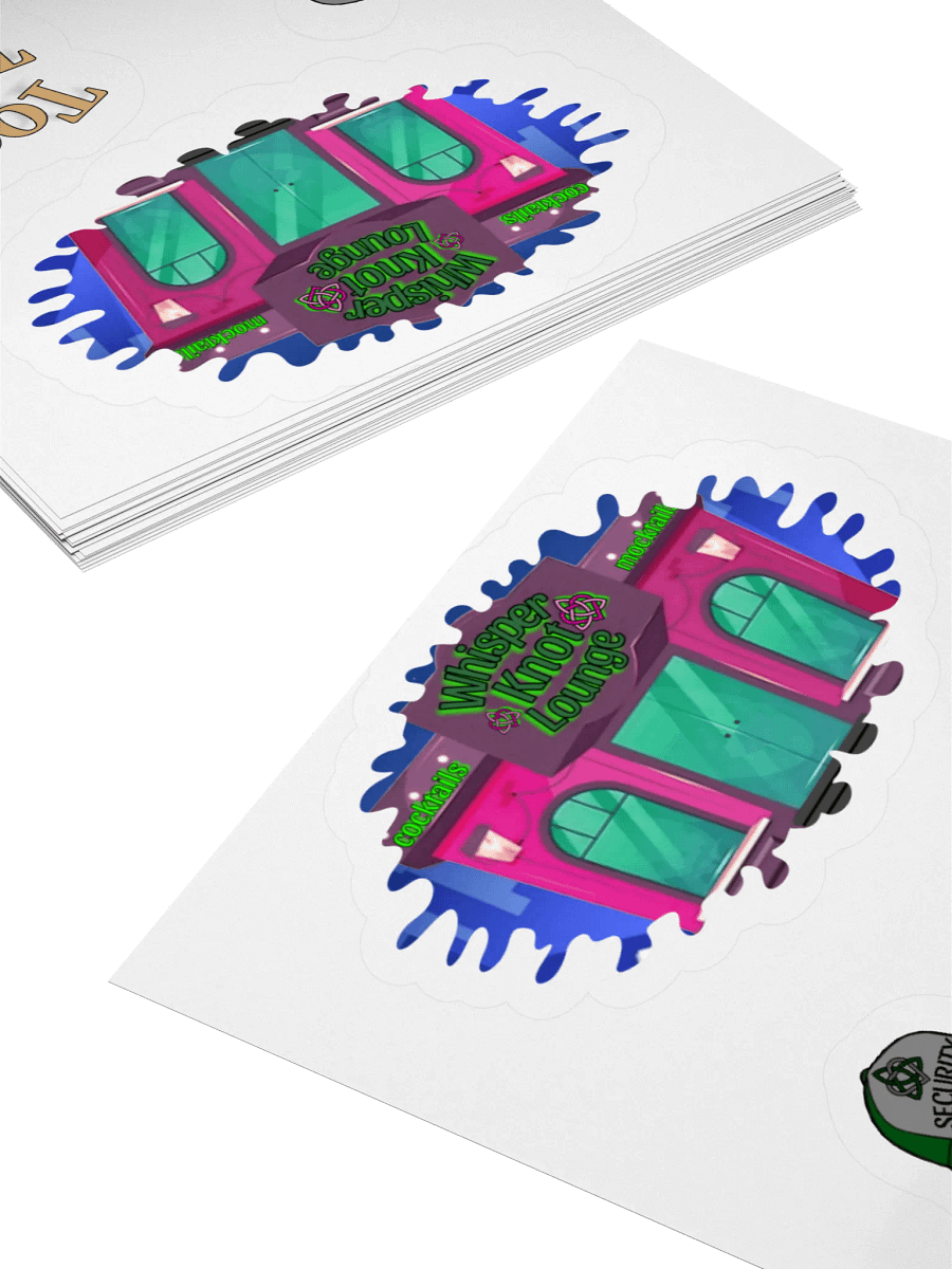 Whisper Knot Lounge Kiss Cut Stickers product image (15)