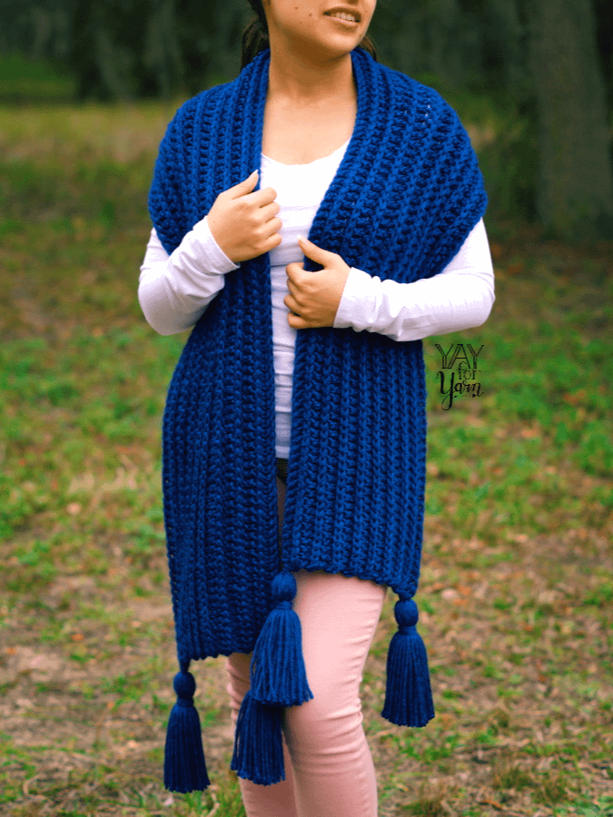 Knit-Look Crochet Scarf - PDF Crochet Pattern & Video Tutorial product image (2)