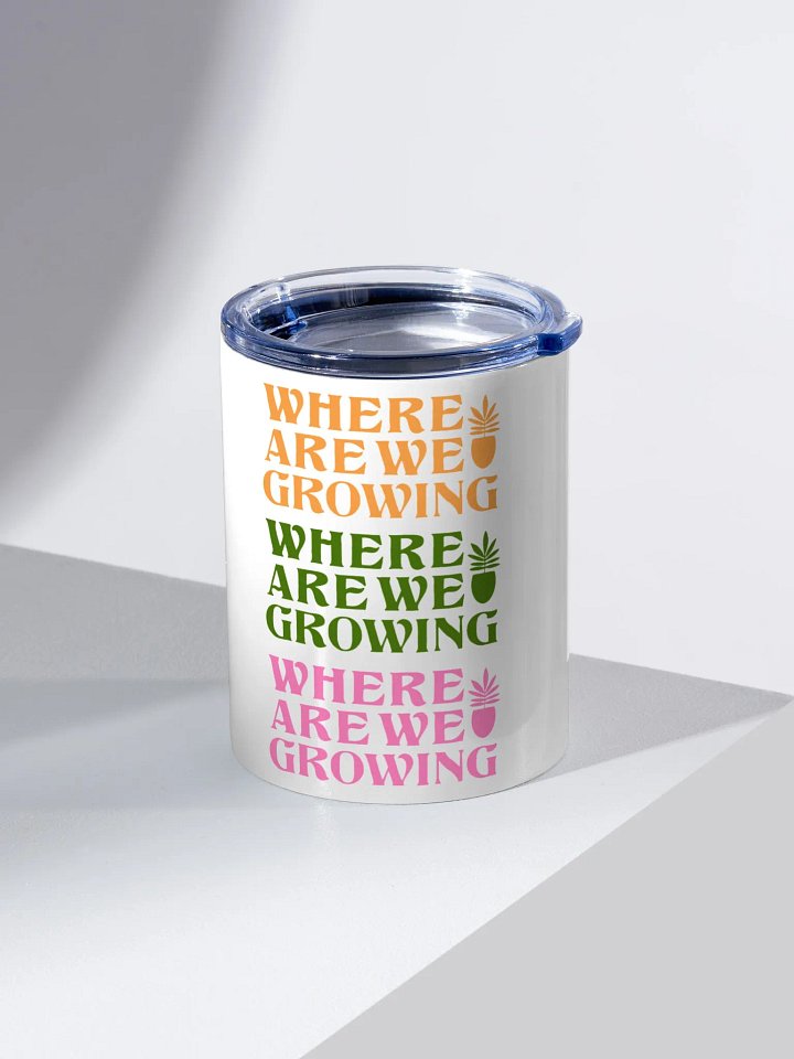 Where Are We Growing Repeating Pattern Small Tumbler product image (1)