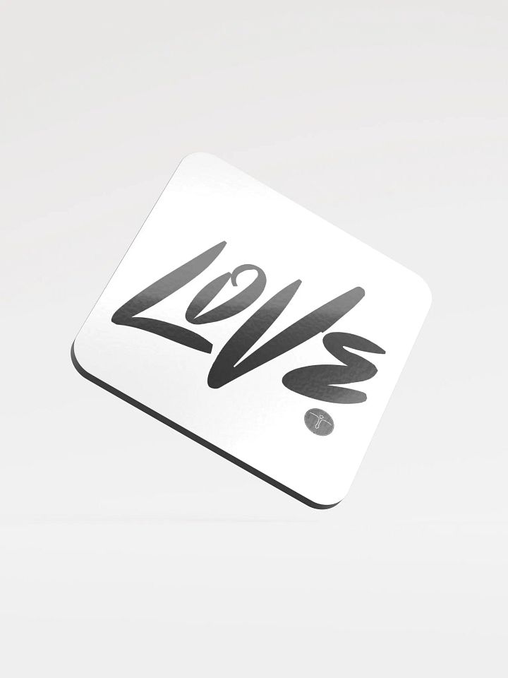 Love - Keep It Simple - Glossed Cork Coaster product image (2)