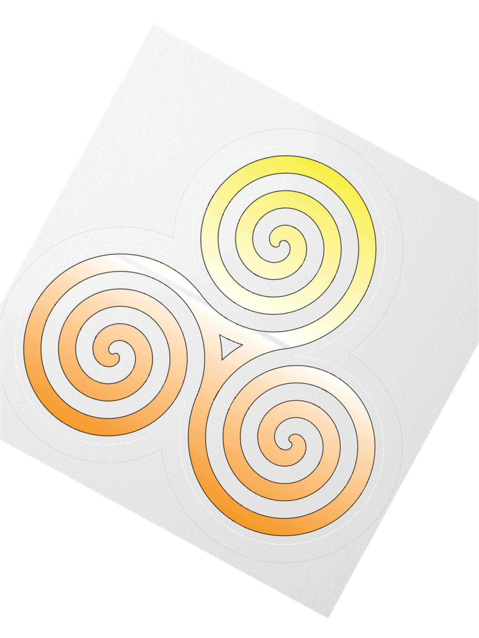 Maverique Pride Gradient Celtic Triskelion Sticker product image (4)