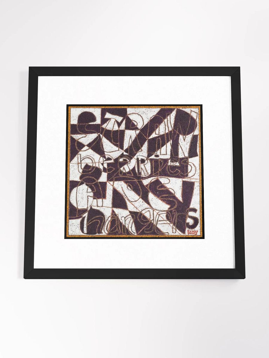 strawberries ape hangars print framed product image (4)