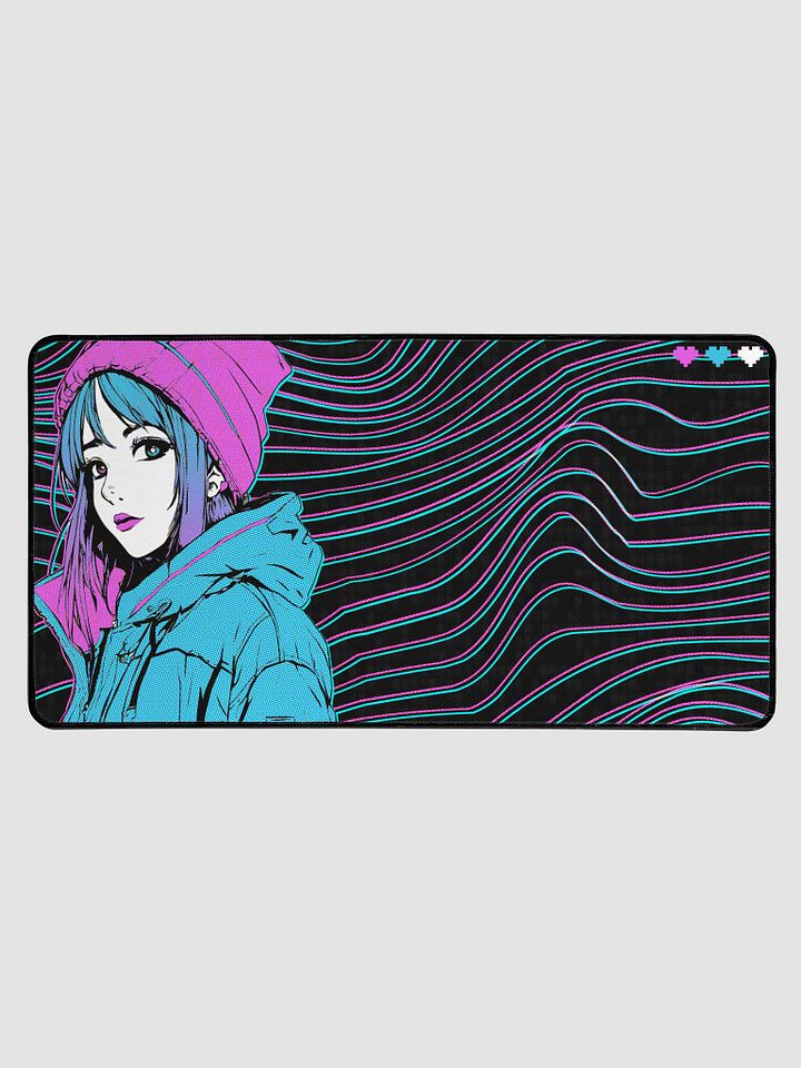 Panic Glitchy Dream Girl "Waves" Desk Mat product image (1)