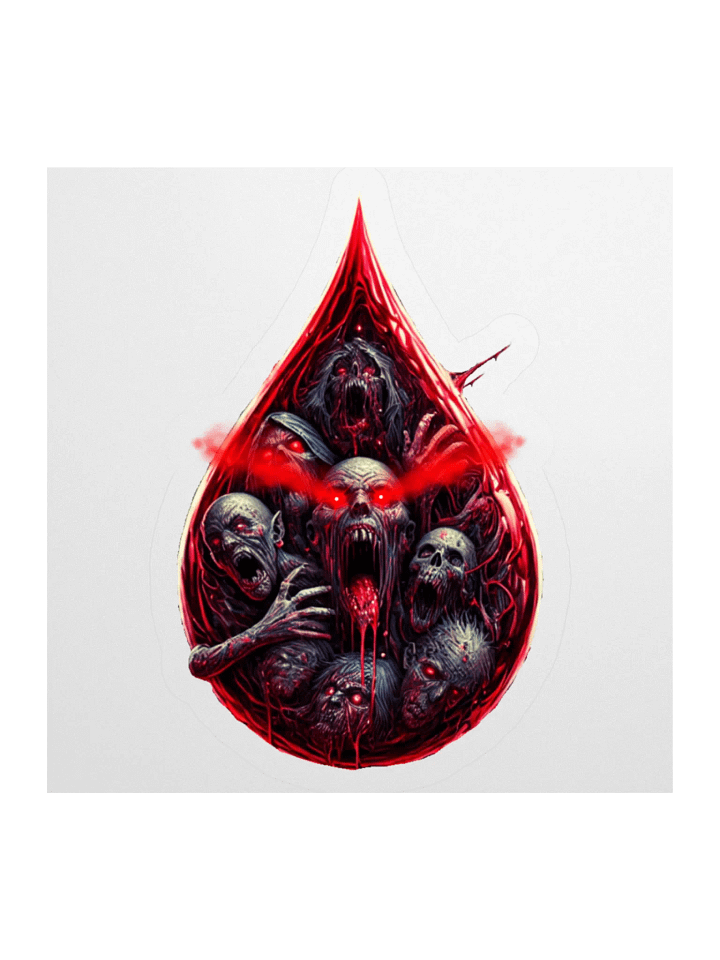 "In a Drop of Blood" Sticker product image (1)