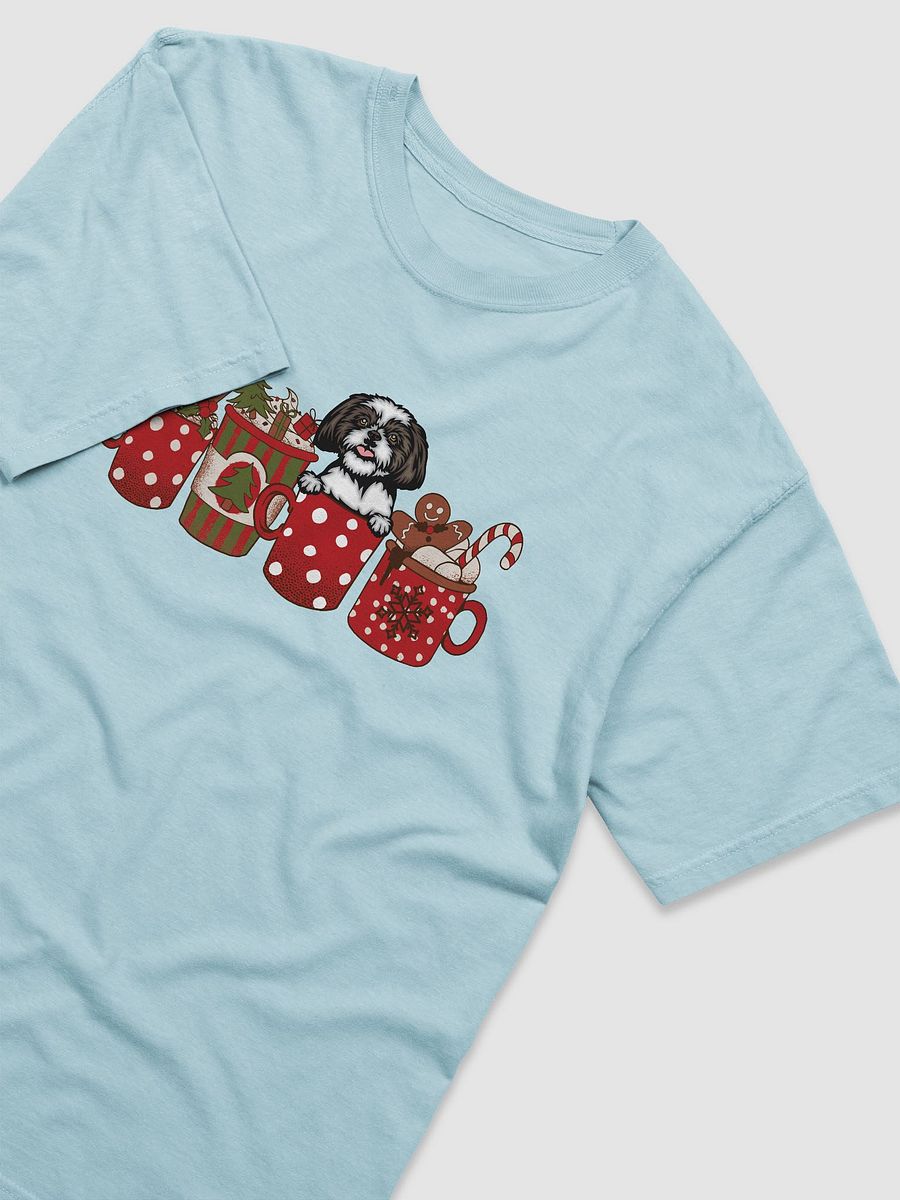 Cute Shih Tzu(3) in a Christmas Cup T-Shirt | Funny Christmas Pup in a Cup product image (11)