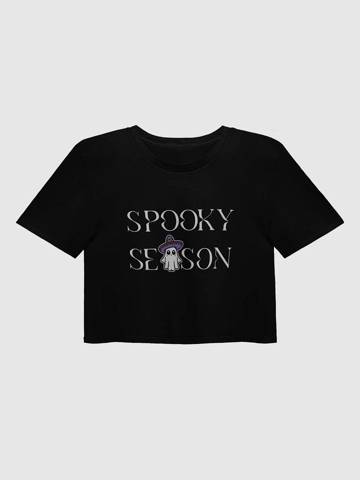 Spooky Season Sombrero Ghost Light Crop Top product image (1)