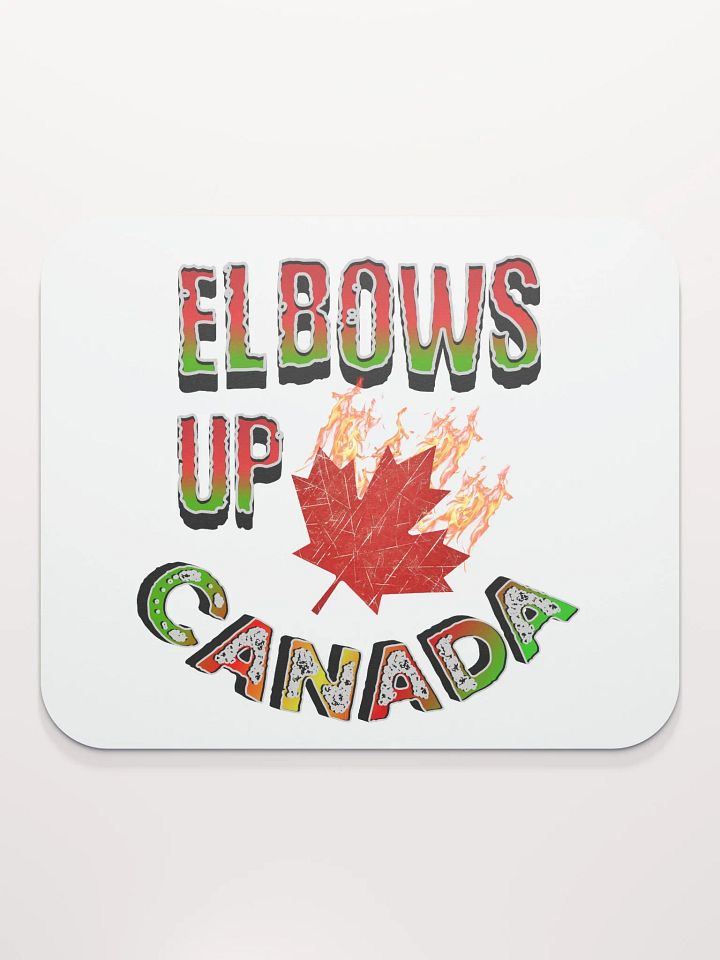 Elbows Up Canada Burning Maple Classic Mouse Pad product image (1)
