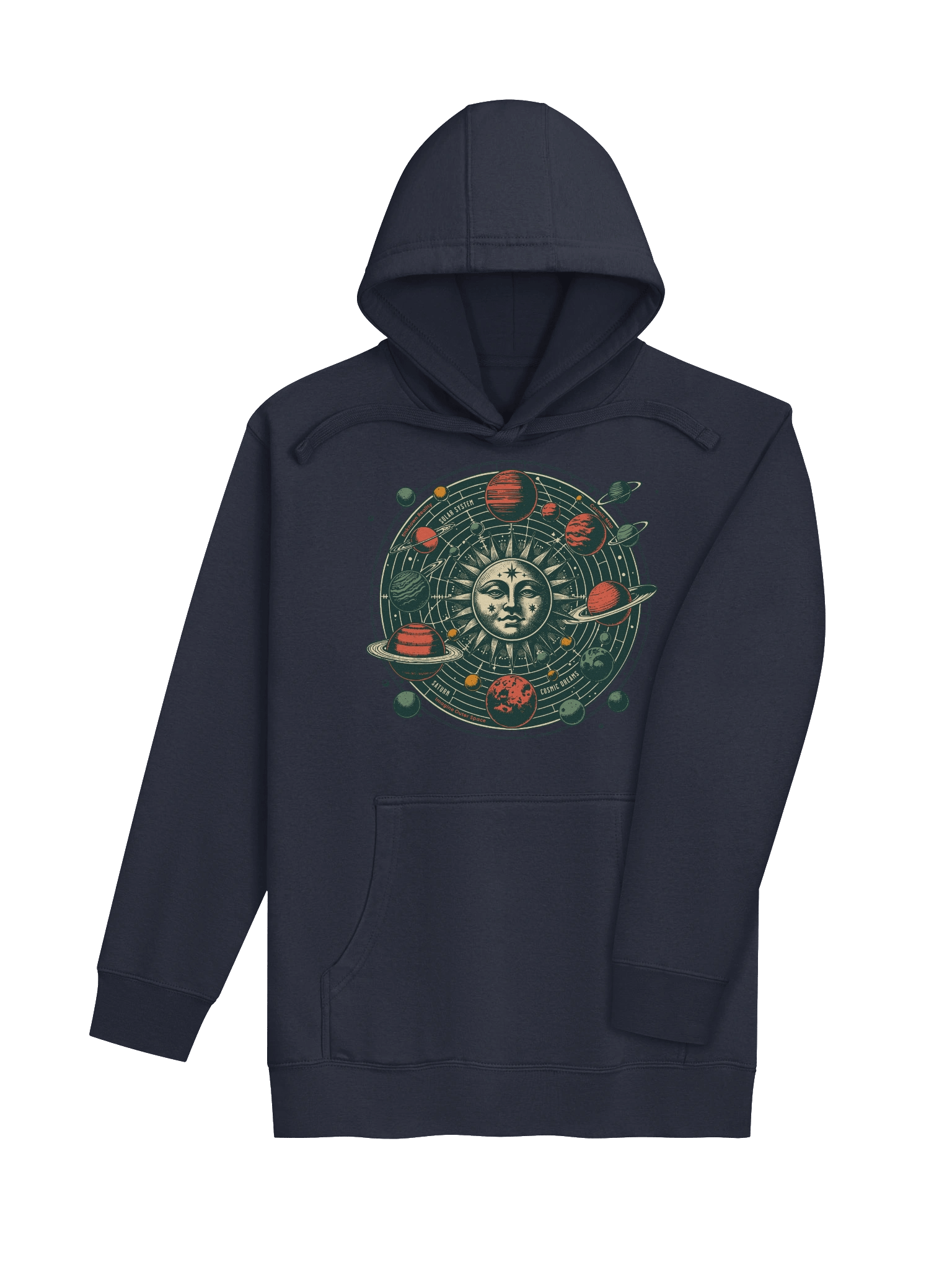 Timeless Solar System Map Hoodie: Perfect for Stargazers product image (39)