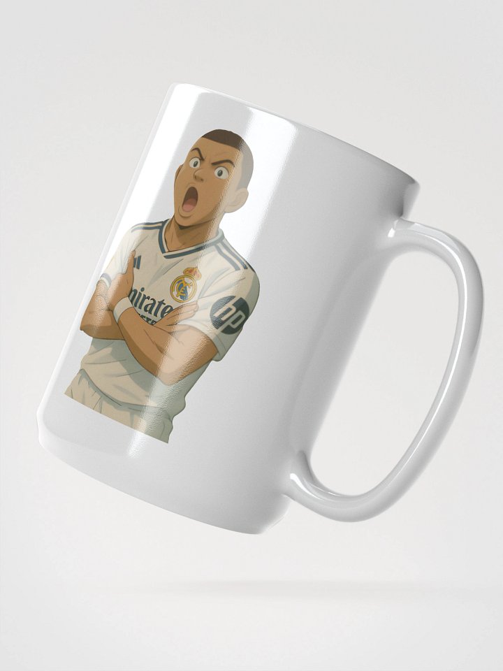 Glossy Mug - Kylian Mbappe Goal Celebration - Real Madrid (Various Colours) product image (2)