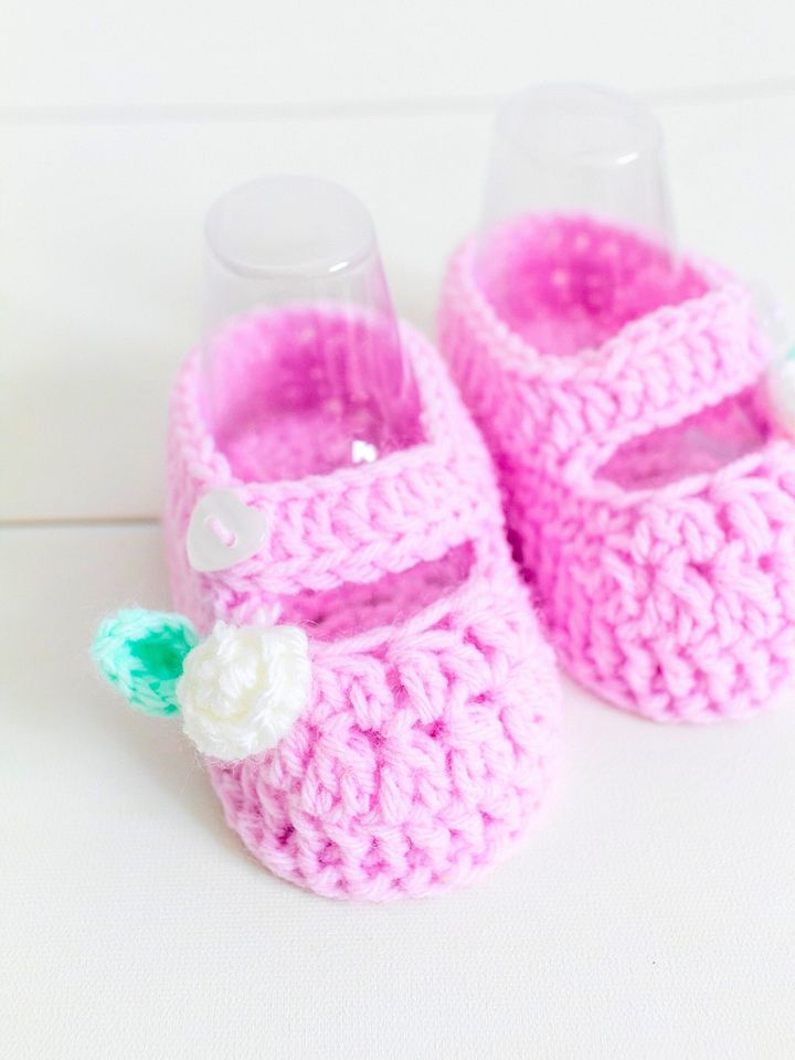 Crochet Pattern: Gracie Baby Shoes product image (2)