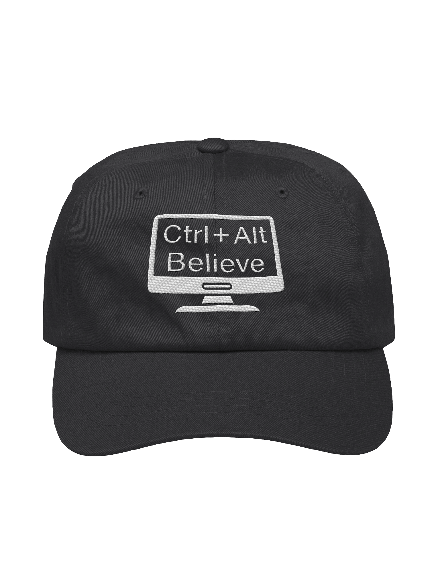 “Ctrl + Alt Believe” Classic Dad Hat – Reboot Your Mindset product image (1)